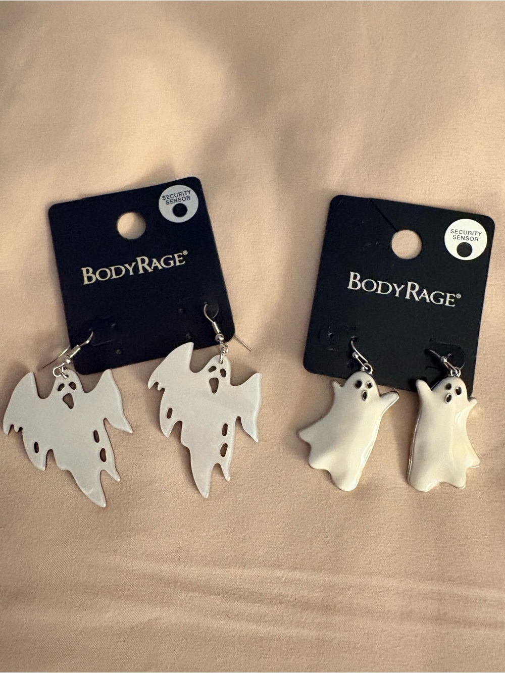 NWT 2 Pairs of Body Rage Spencer Halloween Spooky Ghost Earrings Goth Alt